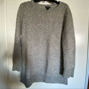 Club Monaco Grey Knit Oversized Crewneck Sweater